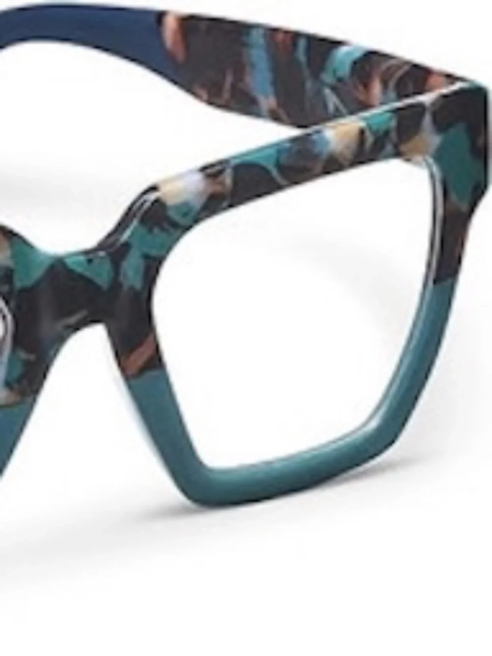 New Teal Marble Peepers Progressive blue light filter readers +3.00 & case